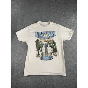 Persaya‎ T Shirt Men Large Graphic Western Dream Guitar Country Tee
